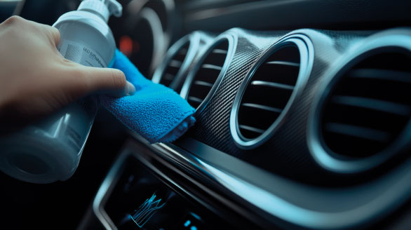 Professionelle Innenraumreinigung – makelloses Cockpit, frisch und fleckenfrei für höchsten Komfort